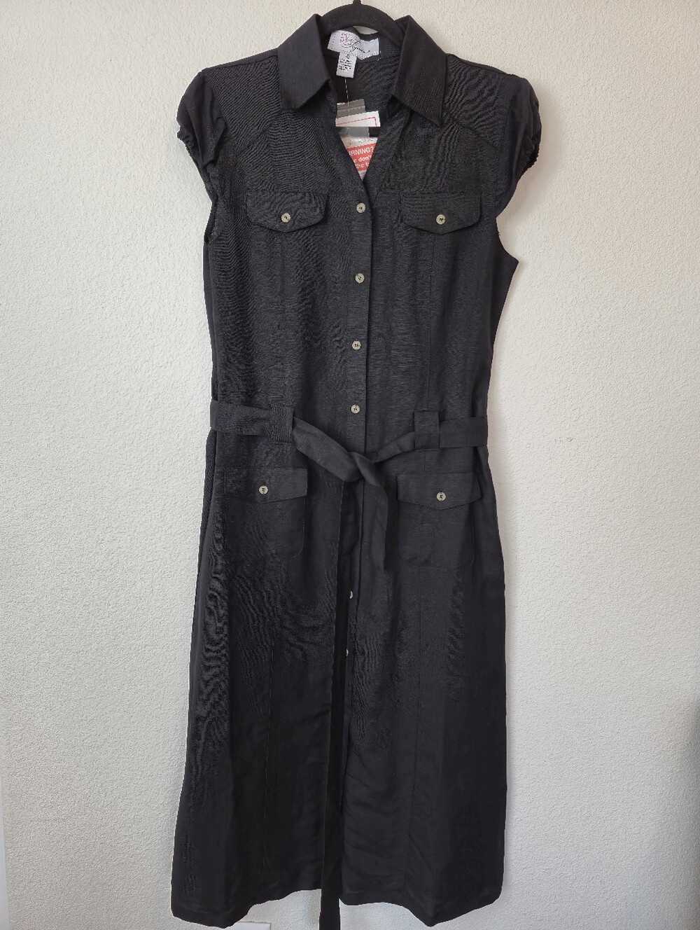 Especially Yours Chic Classique Linen Blend Midi Dress Size Small NWT‎
